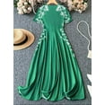 thumbnail image 3 of ZOELNIC Women's Elegant Short Sleeve Maxi Dresses Casual Empire Waist Long Dress, 3 of 4