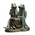 thumbnail image 1 of Dining Frogs Aluminum Garden Sculpture Indoor Outdoor, 1 of 1