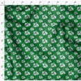 thumbnail image 4 of Soimoi Green Velvet Fabric Artistic Flower & Geometric Print Fabric by Yard 58 Inch Wide, 4 of 5
