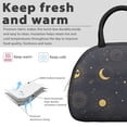 thumbnail image 3 of Ladies Gothic Constellation Lunch Box - Starry Night Design with Zipper Closure & Adjustable Strap, Insulated Reusable Leakproof Cooler for Work, 3 of 4