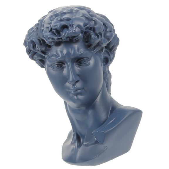 1Pc Colorful Character David Small Head Desk Ornament Resin Home Decor