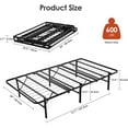 thumbnail image 5 of Single Folding Bed Frames, 14-inch Foldable Metal Platform Sturdy Steel Twin Size Bed Frame, Tool-Free Assembly, No Box Spring Needed - Noise Free, 5 of 5