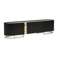 thumbnail image 5 of Michael Amini Lisbon Media Cabinet - Silken Matte Black, 5 of 15