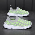 thumbnail image 6 of Krdevn Slip On Kids Sneakers, Breathable Knit Mesh Lightweight Non Slip No Laces Athletic Shoes for Boys Girls,Green, 6 of 9