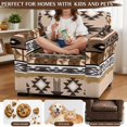 thumbnail image 5 of Psesaysky Geometric Tribal Pattern 2 Piece Couch Cover for Living Room Home Soft Washable Sofa Cover Spandex Chair Slipcovers, 5 of 8