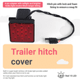 thumbnail image 4 of Rear LED Tail Light Assembly Compatible with Remote Trucks, Red Brake/Reverse with Wiring Harness, Replacement Lamp 15 2 inch Trailer Truck Hitch Tow Haul Receiver Cover Brake with Pin 12V, 4 of 10