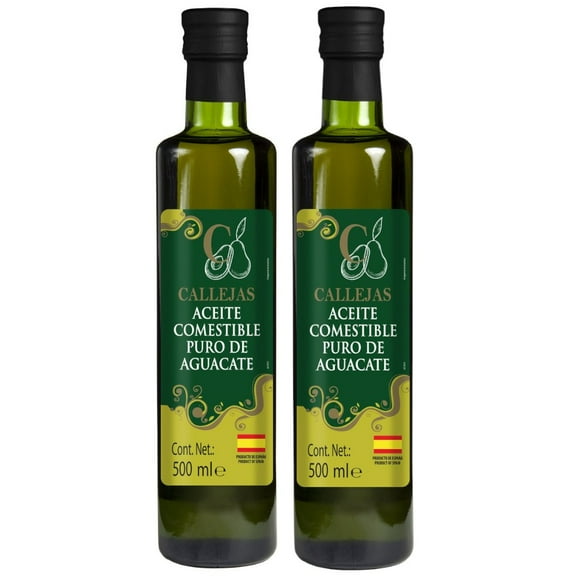 Aceite Comestible Puro de Aguacate 2 Pack de 500ml c/u