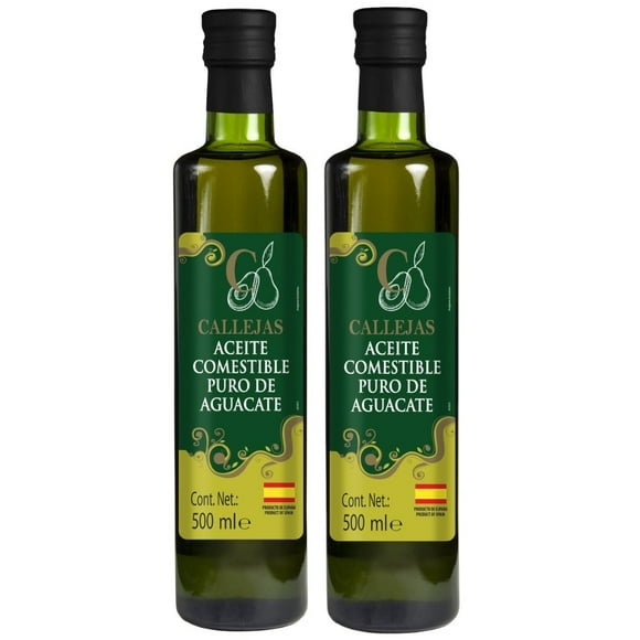 Aceite Comestible Puro de Aguacate 2 Pack de 500ml c/u