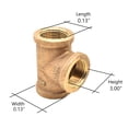 thumbnail image 2 of Thrifco Plumbing 9317062 1/8 Brass Tee, 2 of 2