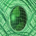 thumbnail image 1 of Ahgly Company Machine Washable Indoor Square Transitional Green Area Rugs, 6' Square, 1 of 7