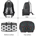 thumbnail image 6 of Yuyamidu Football Bookbag for Kids Middle School Book Bags 6th Grade Black Ice Cream Elementary Backpacks Primary School Bag for Girls Boys 6-8, 6 of 7