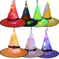 thumbnail image 2 of Sombrero de bruja luminoso para Halloween, gorro de sacerdote mágico, sombrero de mago brillante, cuerda para decoración de fiesta, accesorio de disfraz ligero y divertido, 2 of 5
