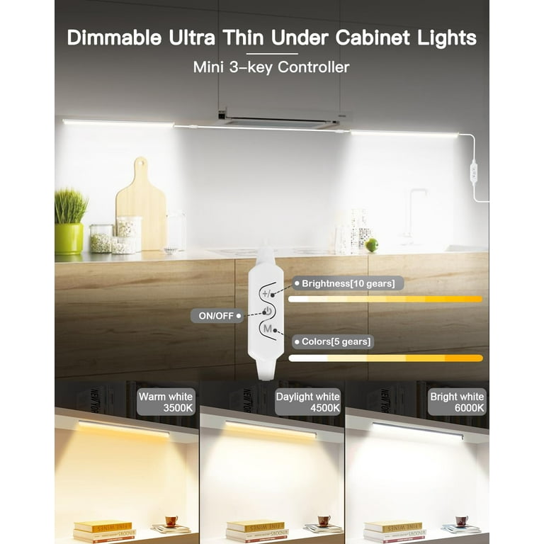 OGEDNAC 12-Inch Under Cabinet LED Lights, 3-Pack photo 5