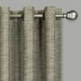 thumbnail image 2 of Eclipse Warren Solid Textured Absolute Zero 100% Blackout Grommet Top Single Window Panel, Champagne Gold, 50 x 63, 2 of 5