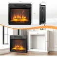 thumbnail image 6 of VINGLI 18" Electric Fireplace Inserts with APP & Remote Control, 1400W Recessed Stove Heater with 8H Timer, 6 Flame Colors, 5 Brightness for Indoor Use, ETL, 6 of 7