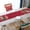 D, variant on HOARBOEG Christmas Table Runner 70x13in Faux Linen Polyester Holiday Table Decor for Indoor Outdoor Christmas Party, Dining Table, Buffet Kitchen Countertop Festive Decoration