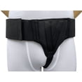thumbnail image 1 of FlexaMed Left Side Inguinal Hernia Groin Belt with Compression Pad Black Large, 1 of 5