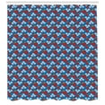 thumbnail image 3 of Ambesonne Ladybug Shower Curtain, Strawberry and Flowers, 69"Wx84"L, Blue Ruby Green, 3 of 3