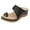 Black, variant on Juebong Orthopedic Bunion Corrector Sandals,Comfy Thick Soled Flat Sole PU Leather Shoes for Women Arch Support Slip On Sandals Walking Sandals Women Fashion Wedge Shoes