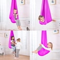 thumbnail image 3 of LLLD Therapy Swing Sensory Swing for Adults for Adults Indoor Therapy Swing for Kids to Play & Calm Hanging Hammock Therapy Swing for Autism Child (Color : Green, Size : 150x280CM/59x110in), 3 of 12