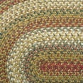 thumbnail image 3 of 4x6' Oval Jute Braided Rugs, Mustard Seed Red & Green, Suitable for Kitchen, Living Room, Bedroom, Vintage Area Rug, Colorful Jute Braided Rug for Entryway. Country & Primitive Reversible Rug, 3 of 5