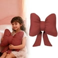 thumbnail image 6 of Valentines Day Bow Pillow, Soft Bow Throw Pillow Cute Bowknot Pillow Bow, Decorative Bowknot Pillow, Aesthetic Home Decor, Stuffed Bow Lumbar Pillow for Bed Couch Living Room Decor, 6 of 7
