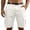 15# White, variant on Cargo Shorts Men Casual Summer Elastic Waist Stretch Work Shorts Relaxed Fit Hiking Short Multi Pockets