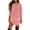 Pink, variant on Fesfesfes Women Dress Casual Solid Long Sleeve Round-neck Pullover Dress Under $10