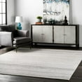 thumbnail image 1 of nuLOOM Nova Stripes Runner Rug, 2' 8" x 8', Grey, 1 of 4