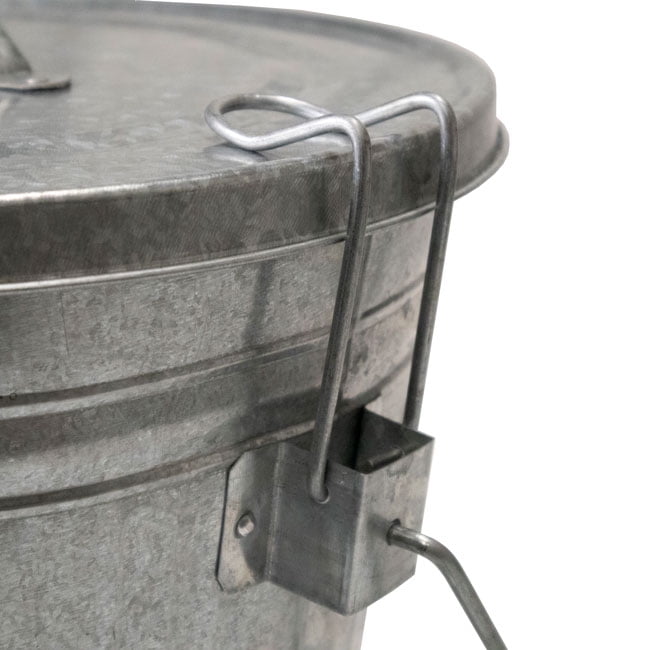 Woodlink 25 lb Large Metal Bird Seed Storage Container with Locking Lid