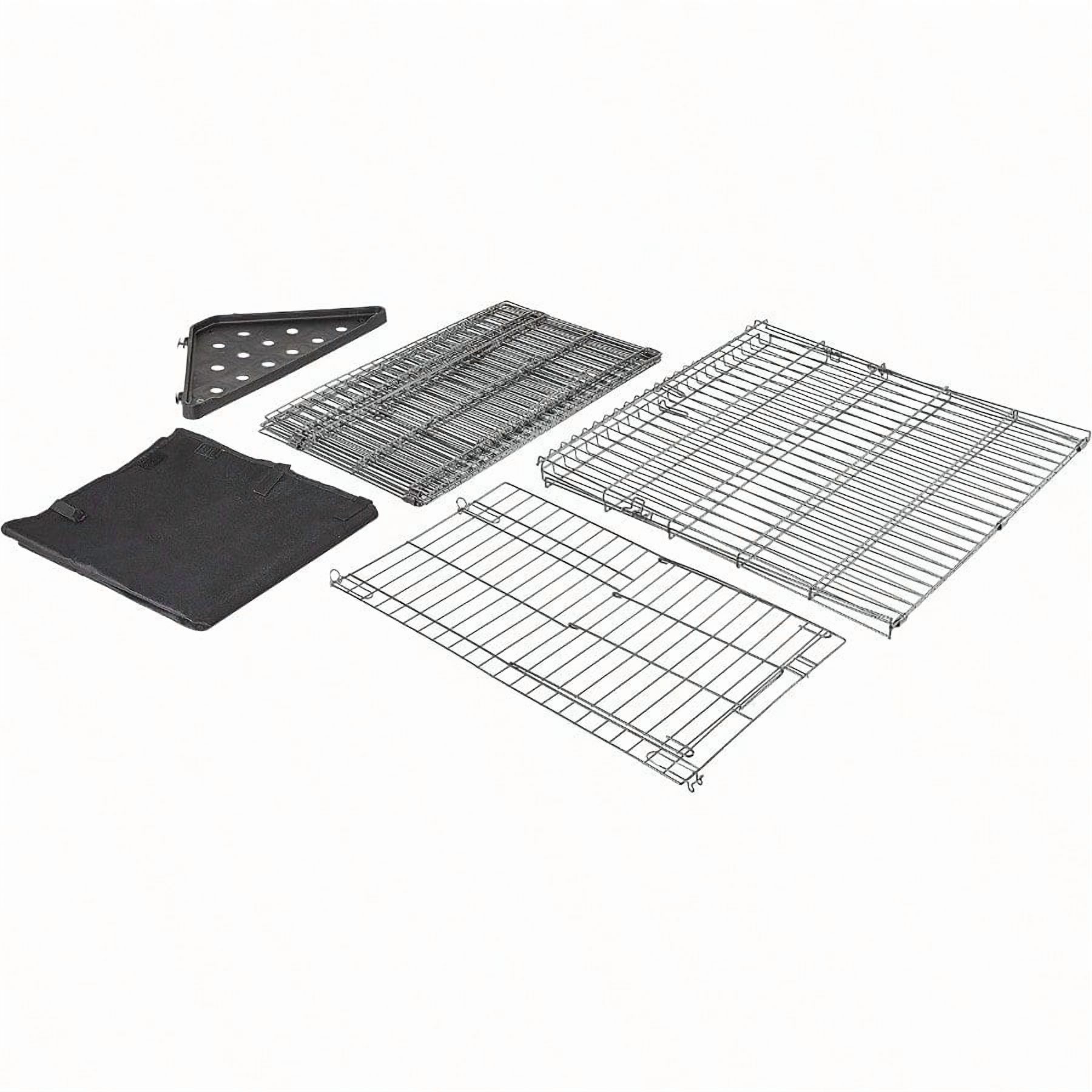 Leakproof Canvas Bottom Guinea Pig Pet Cage with Divider Set Black 47.6L x 24.2W x 14.0H