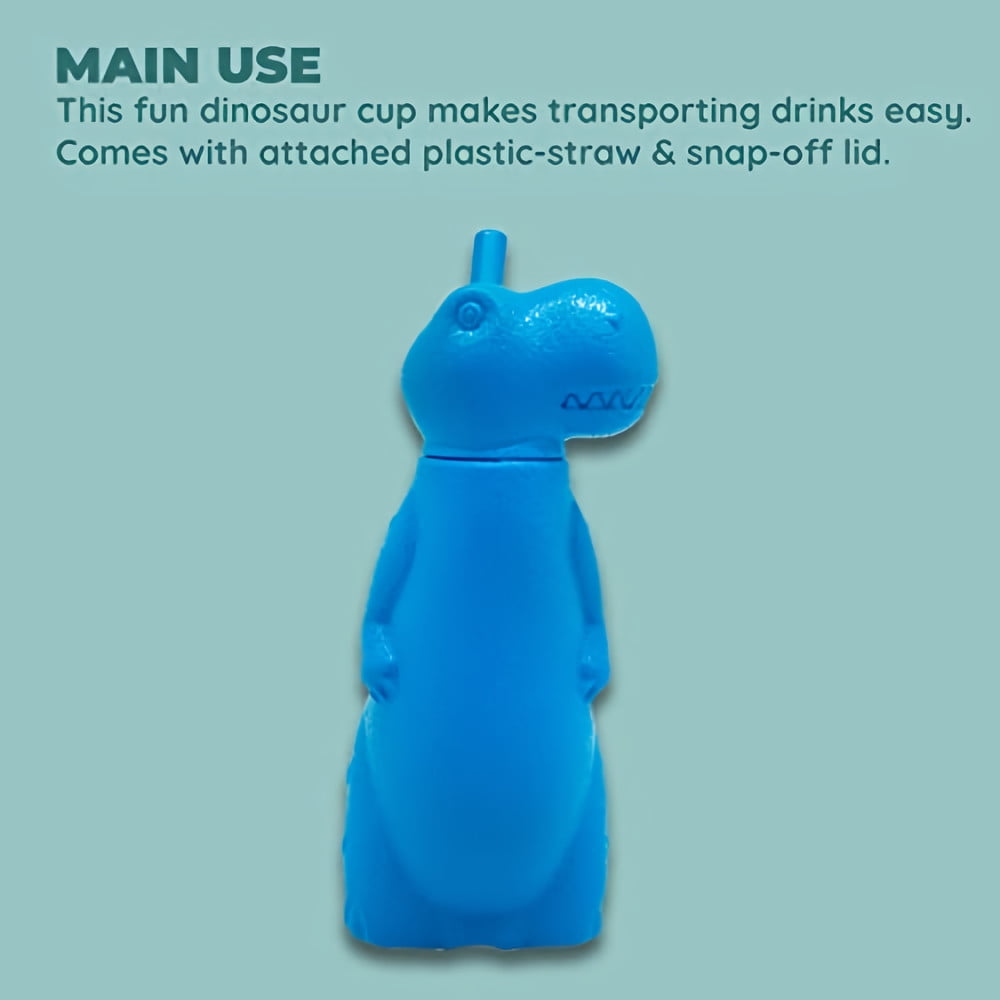 Brite Concepts Plastic Dinosaur Sippy Cup 6 oz  (Colors Vary) (Pack of 5)