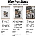 thumbnail image 5 of Couples Gifts Custom Blankets with Photos and Text Multiple Colors Sizes Soft Flannel Blankets Valentines Day Gifts, 5 of 6