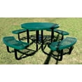 LifeYard Outdoor HeavyGauge Metal Mesh Picnic Table, 46 inch Round