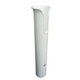 thumbnail image 2 of 15" Steel White Taco Poly Thru-Bolt Rod Holder with Mounting Holes - No Hardware, 2 of 2