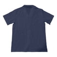 thumbnail image 5 of WIZUTIZ Mens Linen Button Down Shirt Casual Short Sleeve Spread Collar Summer Beach Dress Shirts Lightweight Work Shirt, 5 of 5