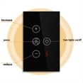 thumbnail image 1 of Interruptor de Luz de Ventilador Inteligente Tuya Zigbee Conexión de Red de EE. UU. Control de Aplicación Alexa/ Assistant Control de Voz Negro, 1 of 4