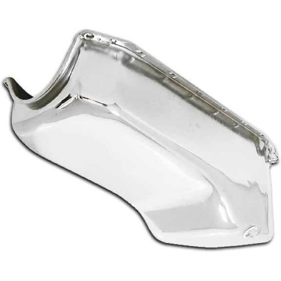 Cobra-Tek - CBK-HZ-9092-C- Compatible 1980-1982-1985-1986-1989-1990-1995-2021 Chevy Small Block 267, 283, 305, 327, 350, Stock Capacity Oil Pan-Chrome.