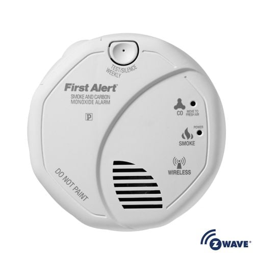 First Alert Smoke Detector and Carbon Monoxide Detector AlarmZ-Wave 