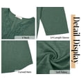 thumbnail image 6 of Fantaslook 3/4 Sleeve Womens Plus Size Tops V Neck Lace Blouses Casual Tunic Shirts, 6 of 9