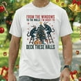 thumbnail image 2 of Krampus Deck These Halls T-Shirt – From the Windows to the Walls Graphic Christmas Tee, 2 of 5