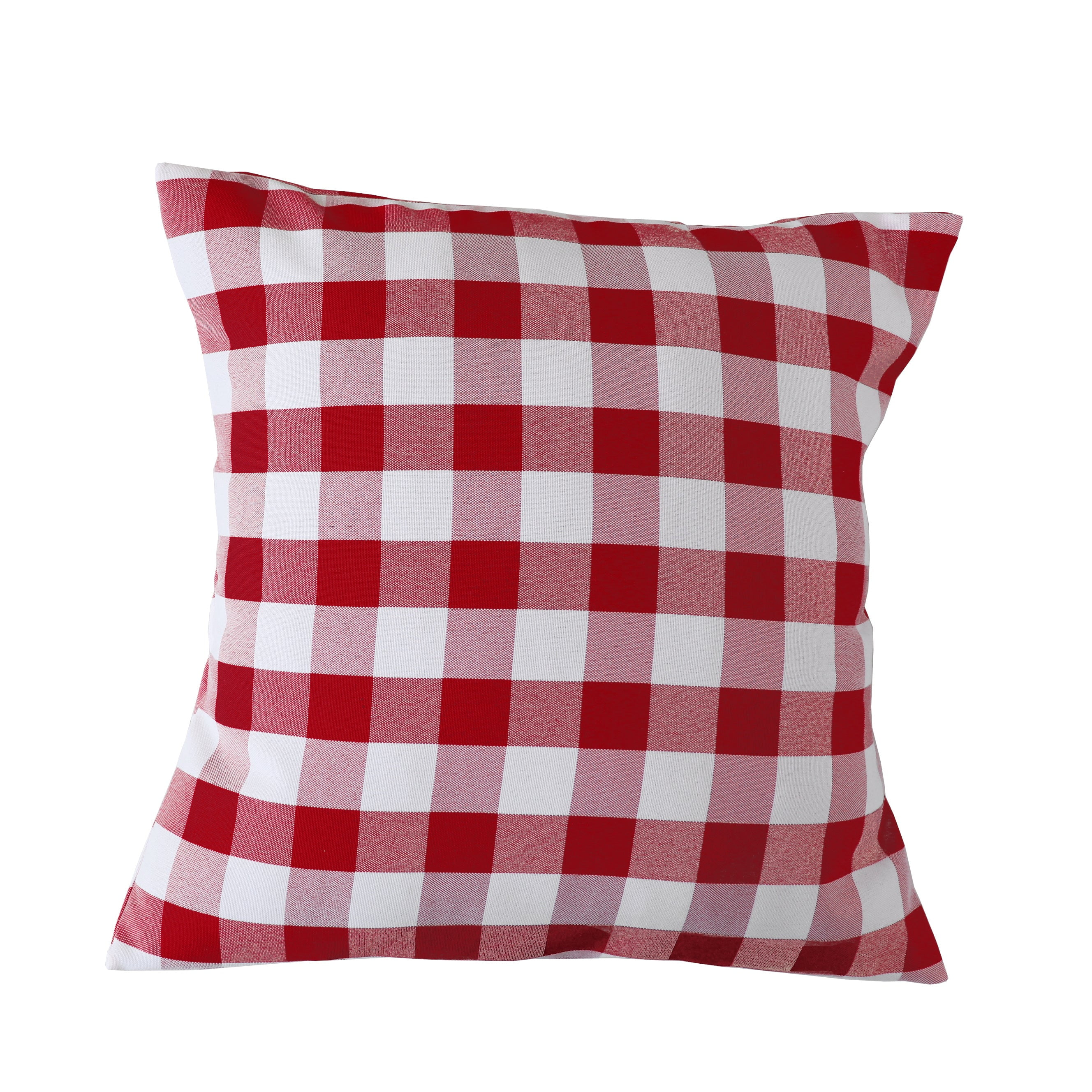 red gingham cushion covers