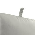 thumbnail image 4 of Jordan Manufacturing Sunbrella 45" x 22" Canvas Granite Grey Solid Rectangular Outdoor Chair Cushion with Ties and Hanger Loop, 4 of 10