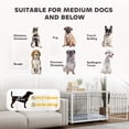 thumbnail image 4 of PawHut Meuble pour Cage de Chien, Table d'Appoint pour Chenil avec Coussin Lavable, Gris, 4 of 10