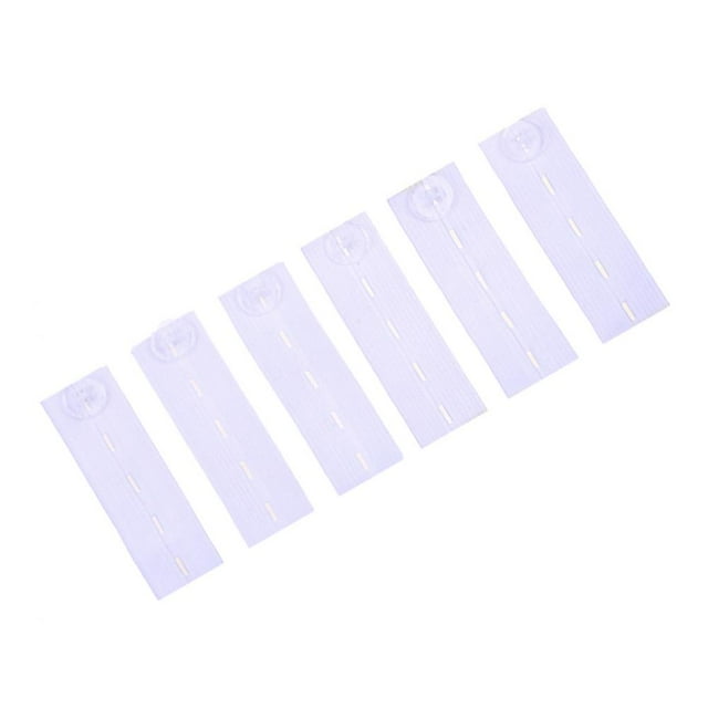 6pcs Pantalones Elásticos Extensores De Cintura Sunnimix Extensor de cintura de pantalones Blanco