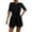 Black, variant on Kaemgyyd Women's Summer Rompers Comfy Crew Neck High Waist Shorts Jumpsuit Casual Loose One-Piece Outfits with Pockets
