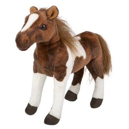 sit on plush horse