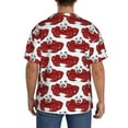 thumbnail image 5 of Wukai Cute Red Crab Men's Casual Short-Sleeve Button Down Shirt - Lightweight Summer Dress Shirt for Daily Wear-4X-Large, 5 of 7
