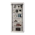 thumbnail image 5 of Avondale 8' Tall Wood Bookcase Wall With Ladder Storage Organizer Display White, 5 of 7