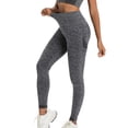 thumbnail image 3 of SROBPTY Fall Womens Pant Solid Sculpting High Waist Yoga Leggings, 3 of 5